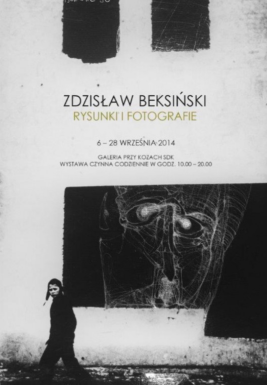 Plakat wystawy "Zdzisław Beksiński. Rysunki I fotografie" z 2014 roku / Archiwum Służewskiego DK